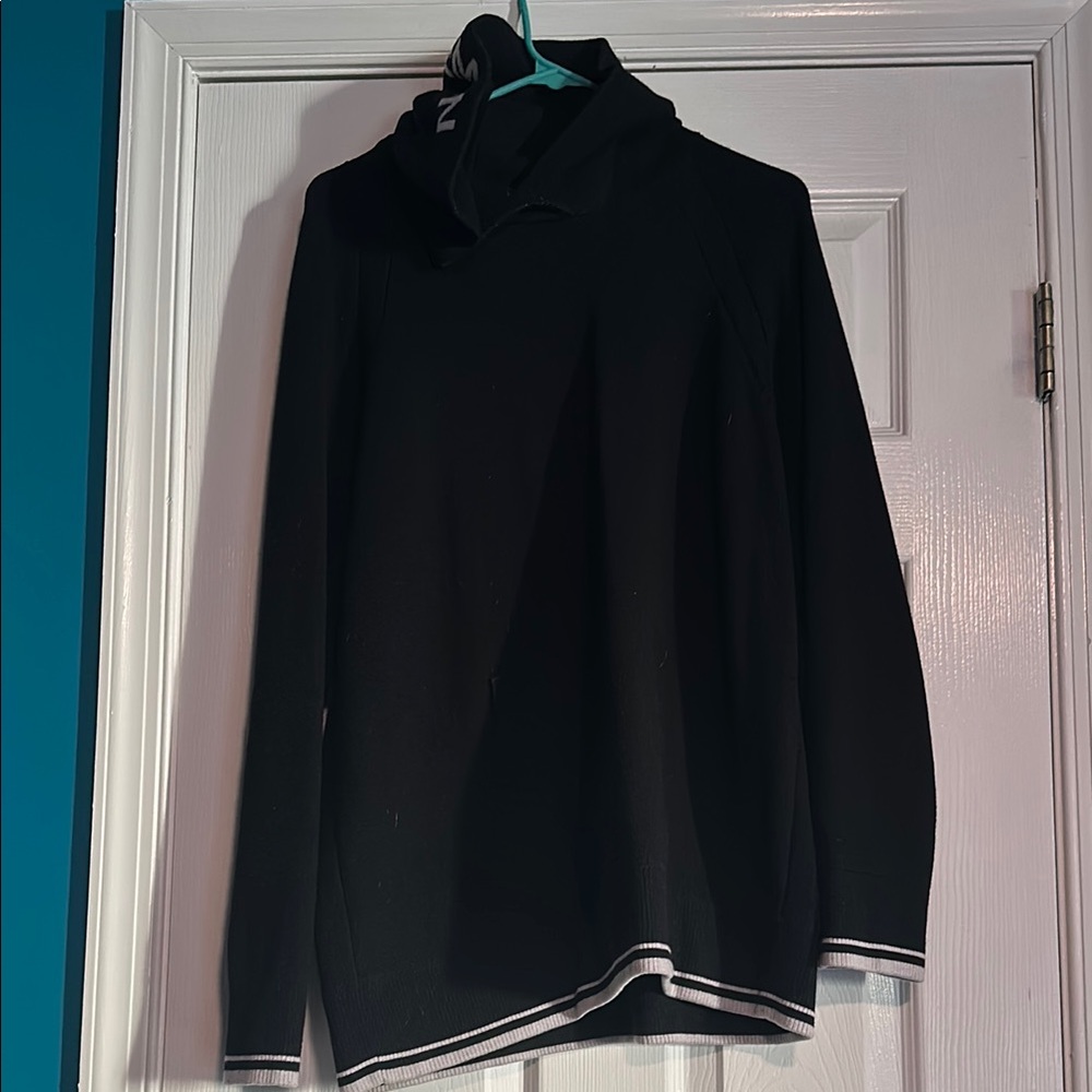 Lululemon Black Hoodie with White Logo